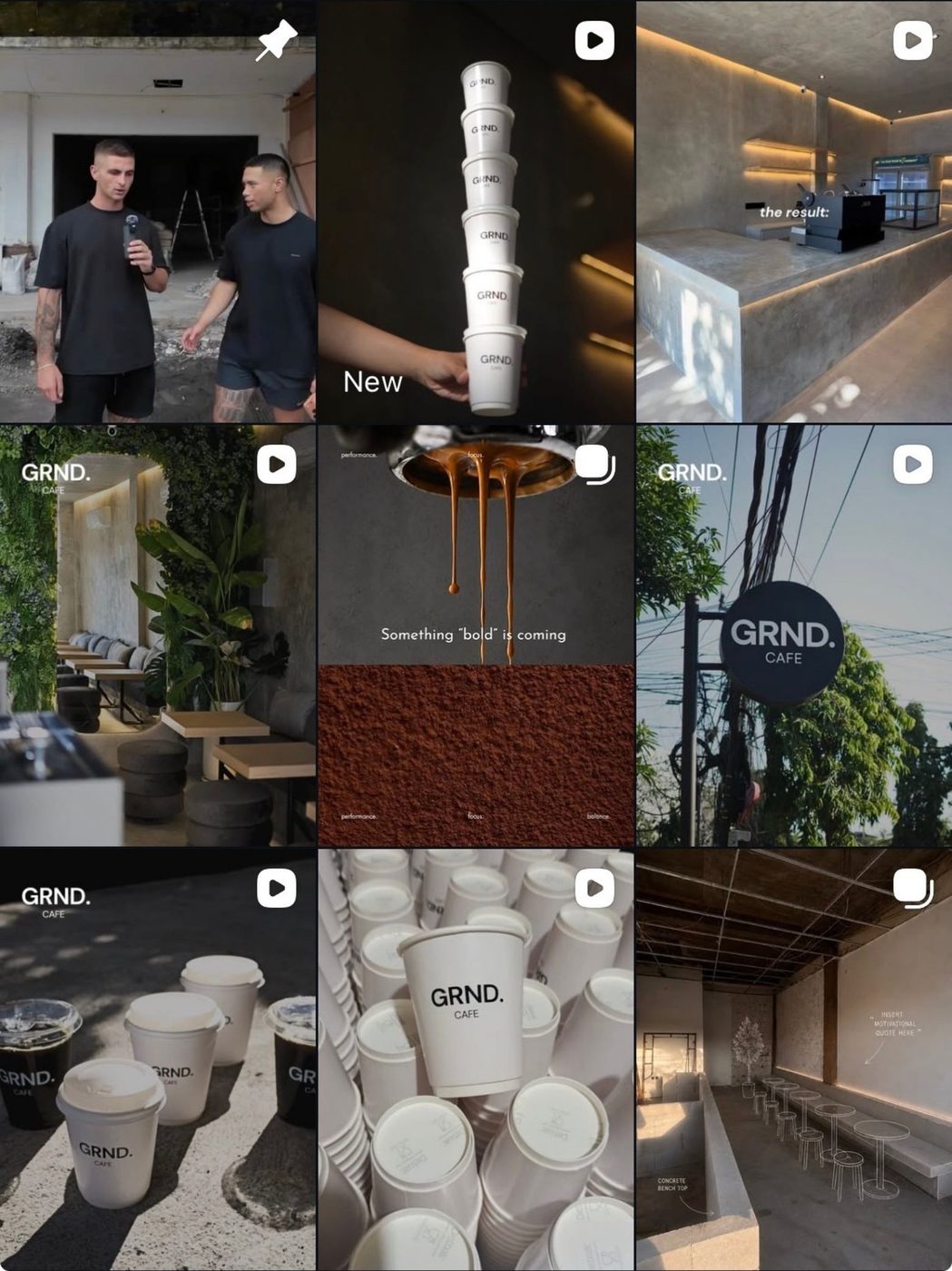 GRND.BALI social media portfolio